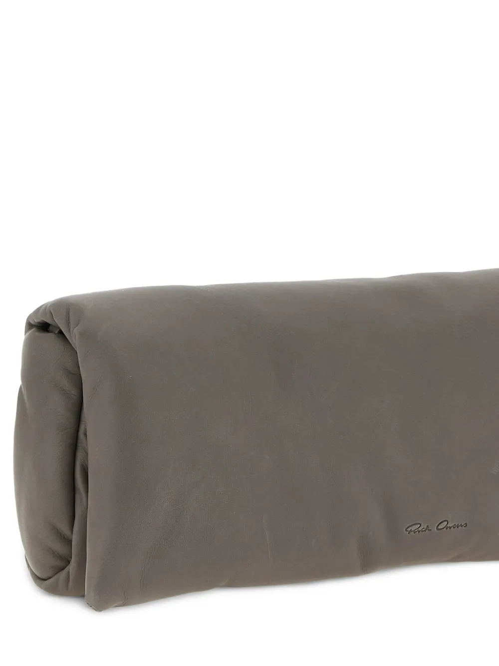Rick Owens Leren clutch Grijs