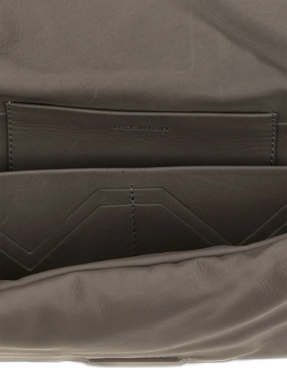 Rick Owens Leren clutch Grijs