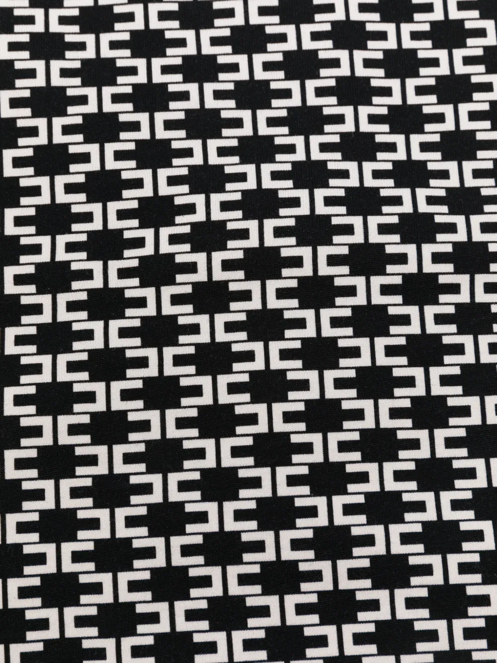 Elisabetta Franchi La Mia Bambina Deken met monogramprint Zwart