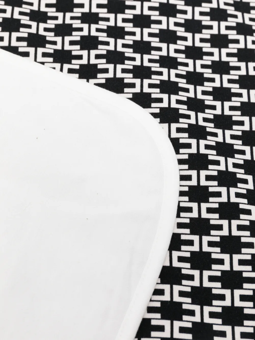 Elisabetta Franchi La Mia Bambina Deken met monogramprint Zwart