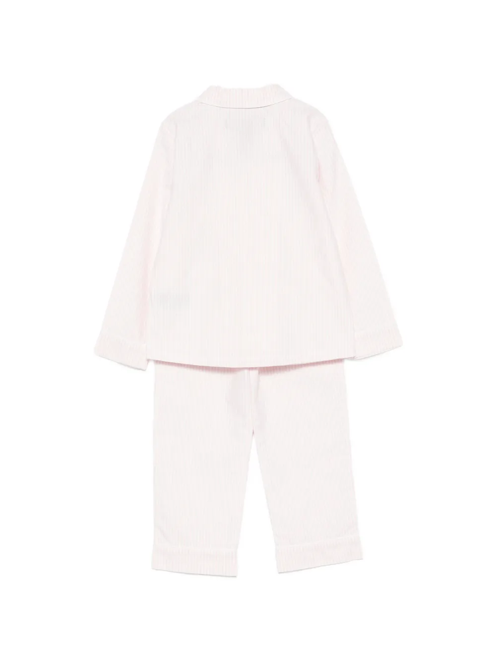 POLO RALPH LAUREN KIDS Gestreepte pyjama met geborduurd logo Roze