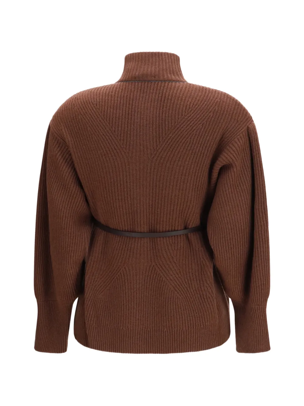 Brunello Cucinelli Ribgebreid vest Bruin