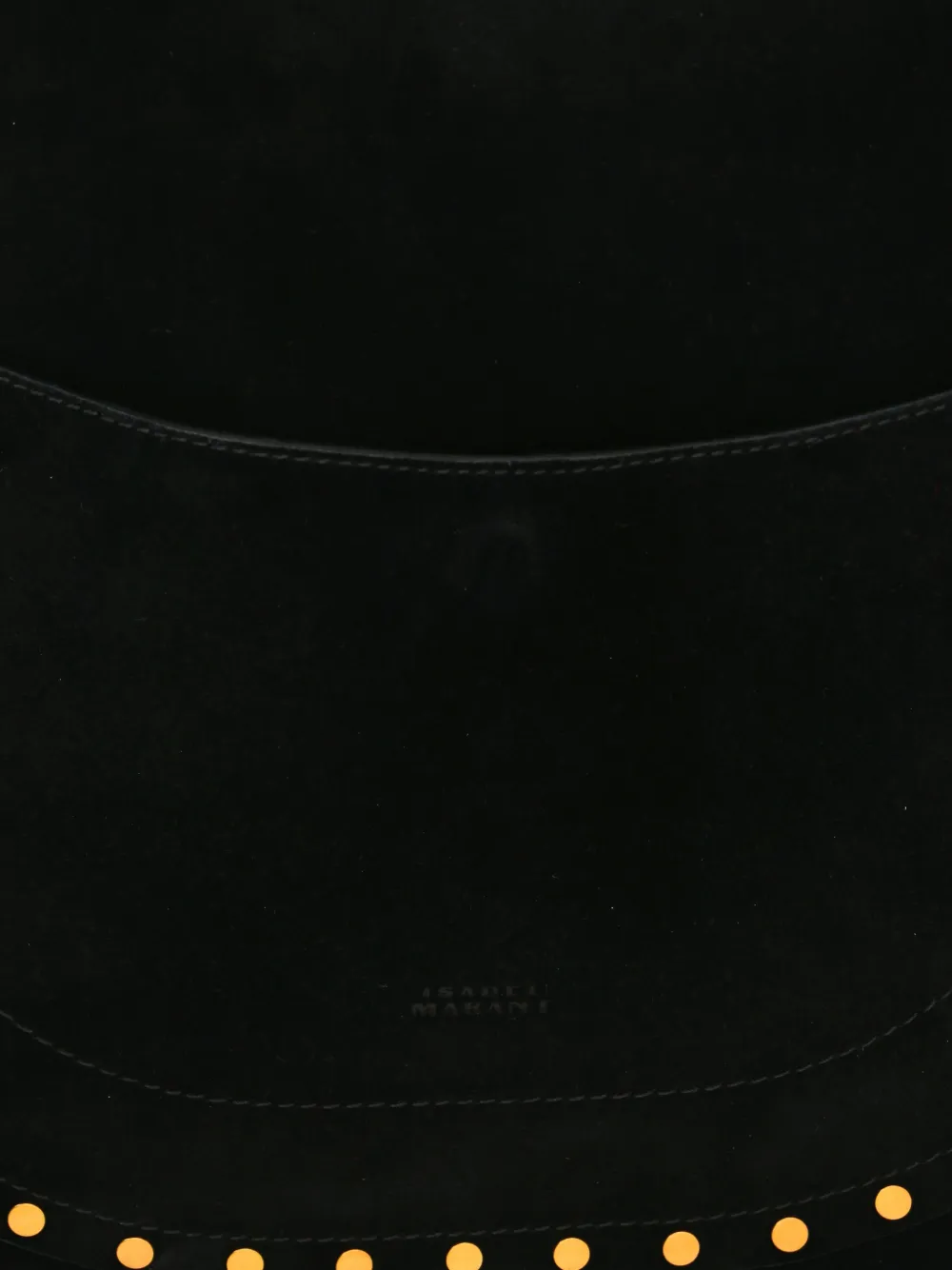 ISABEL MARANT stud-trim suede shoulder bag Zwart