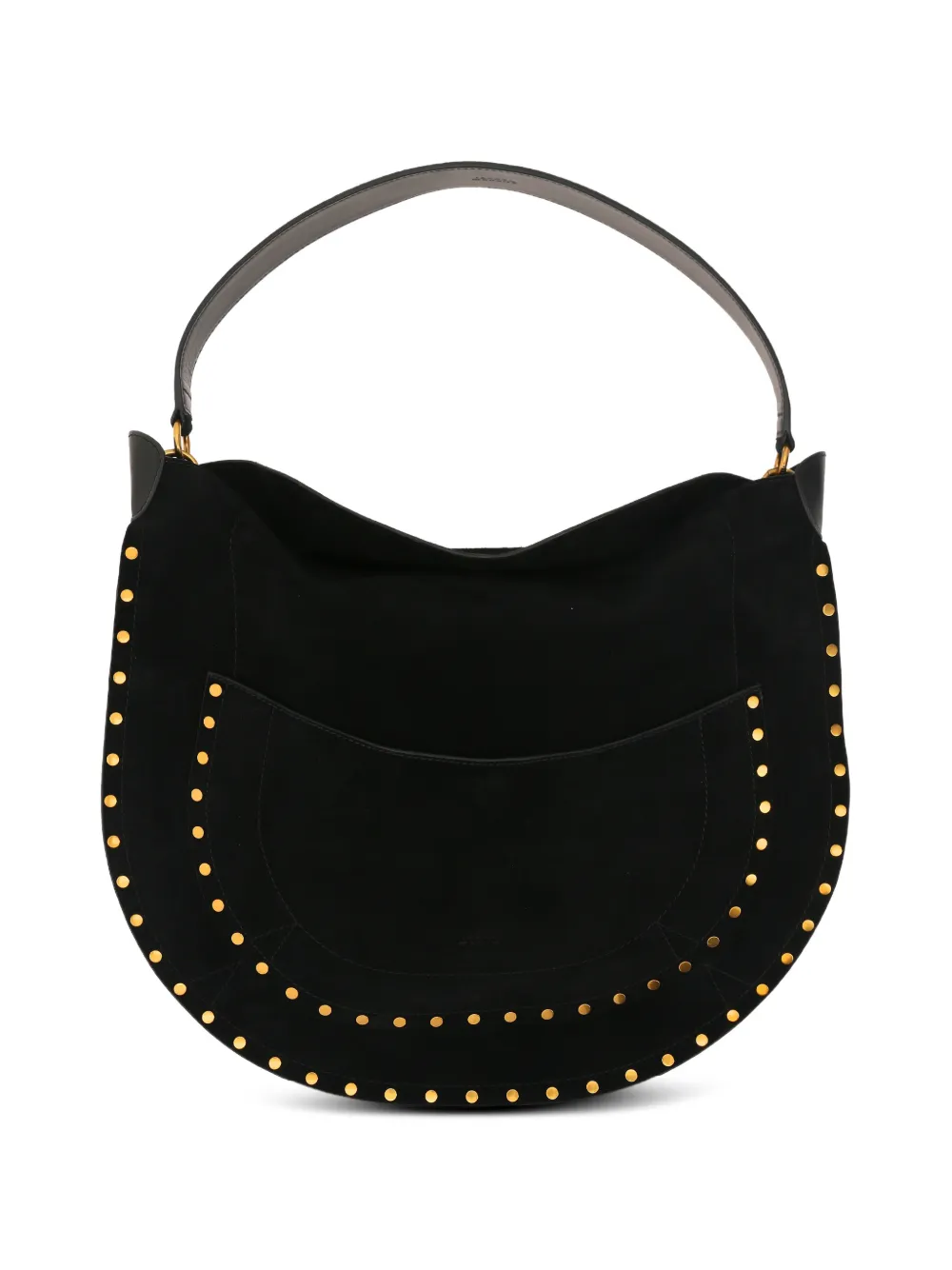 ISABEL MARANT stud-trim suede shoulder bag Zwart