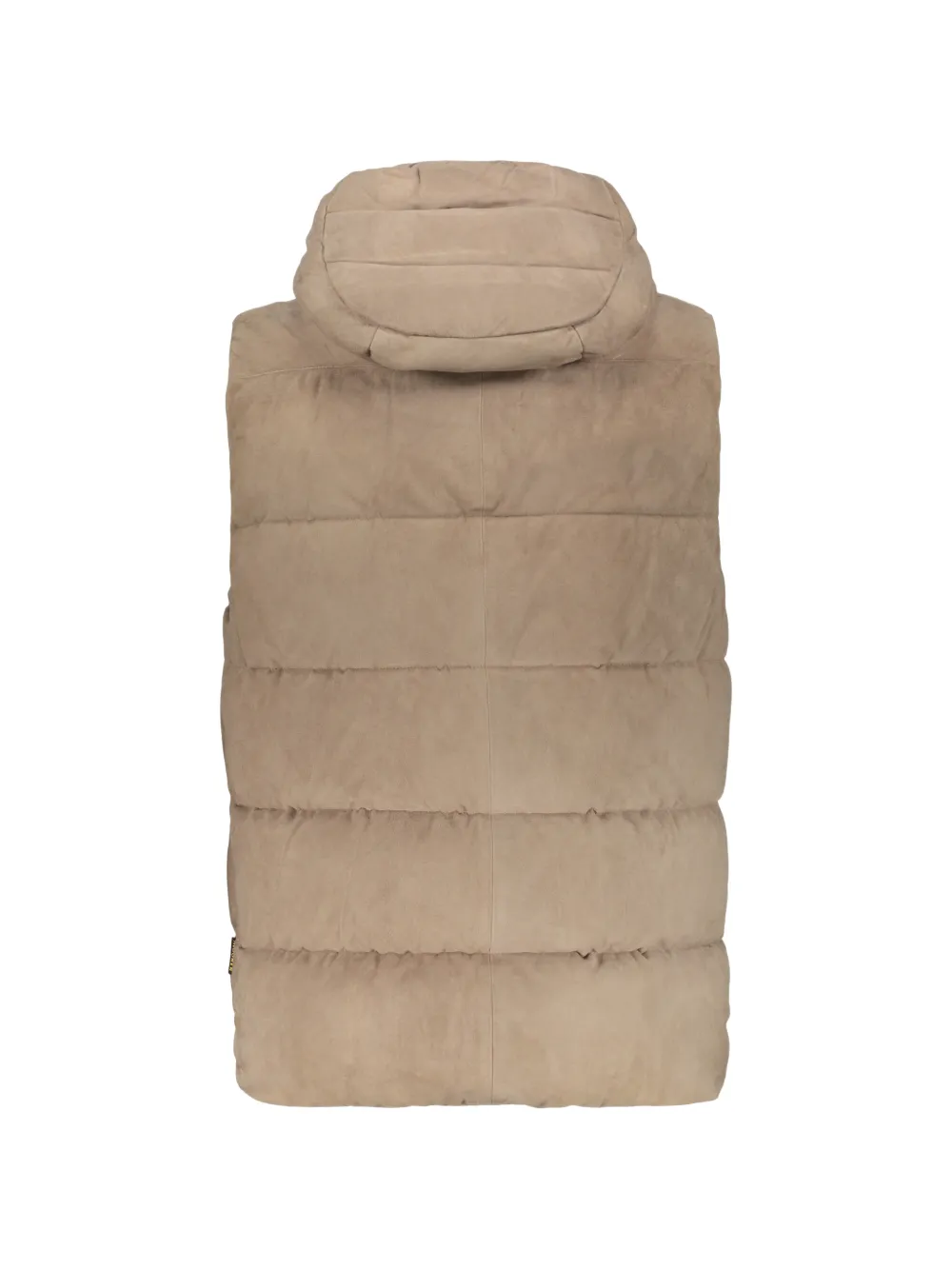 Moorer Fire-UR gewatteerde leren bodywarmer Beige