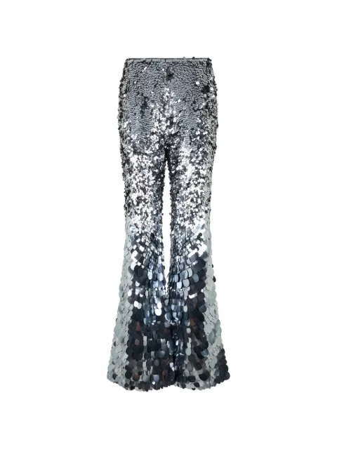 Alberta Ferretti sequin-embellished flared trousers
