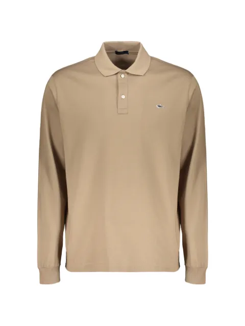 Paul & Shark logo-patch long-sleeved polo shirt