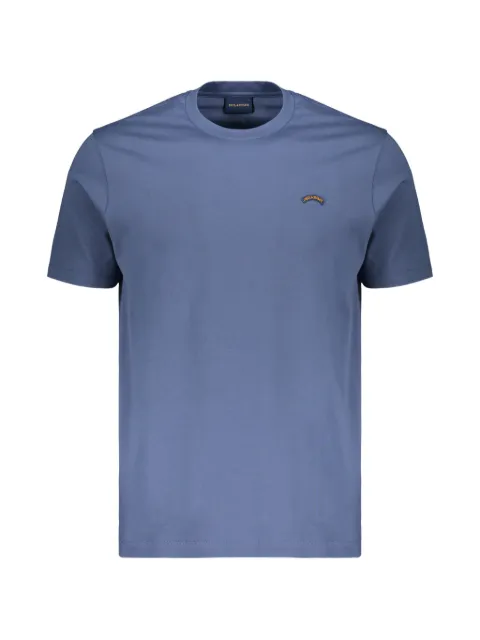 Paul & Shark playera con cuello redondo y parche del logo