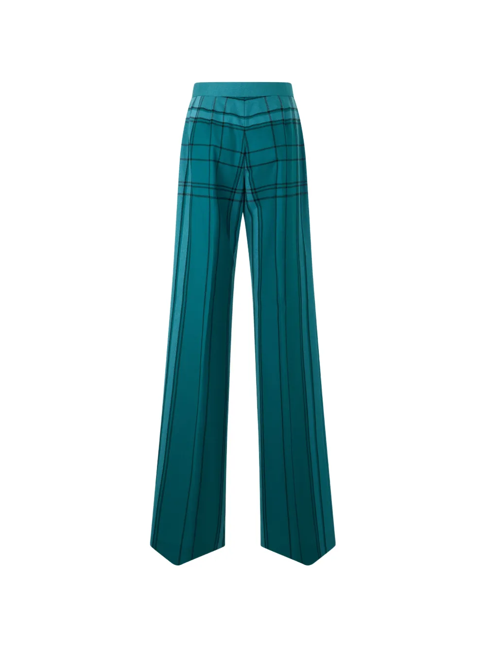 Alberta Ferretti Geruite broek Groen