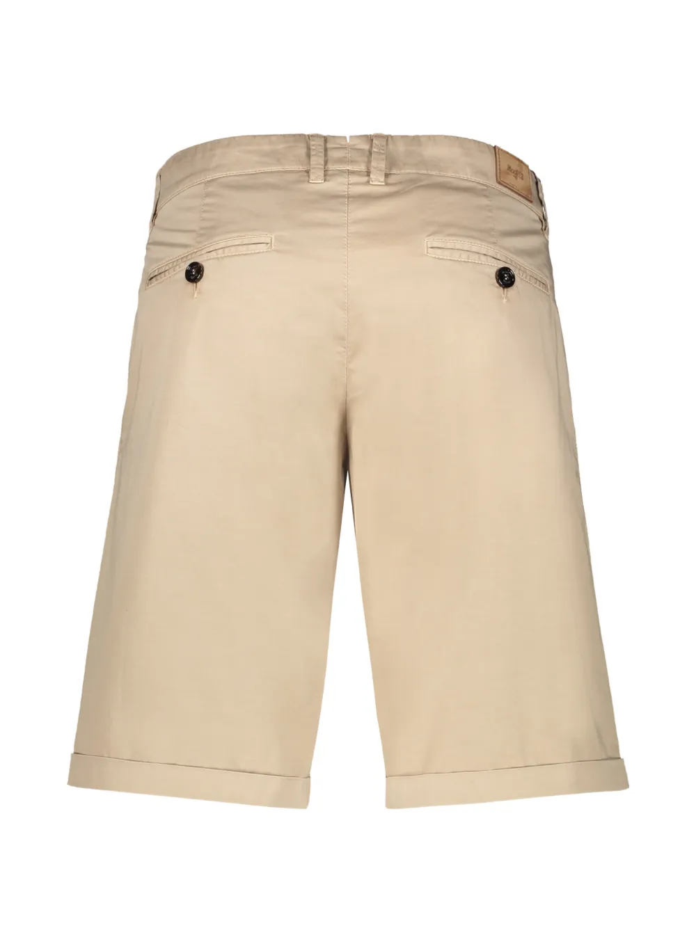 Moorer Alicudi-Kel pleated turn-up shorts Beige