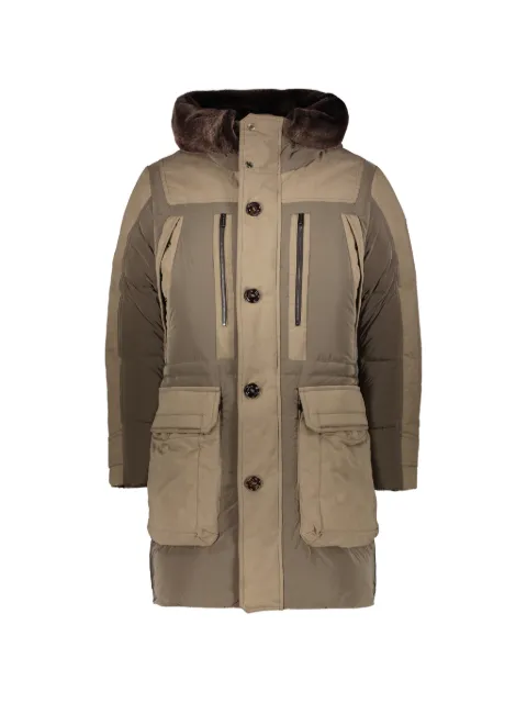 Moorer fur-trim hooded parka
