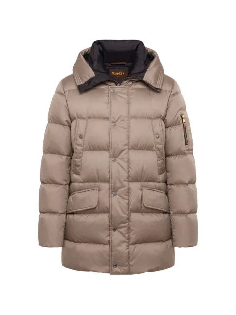 Moorer Grima-SH hooded padded coat