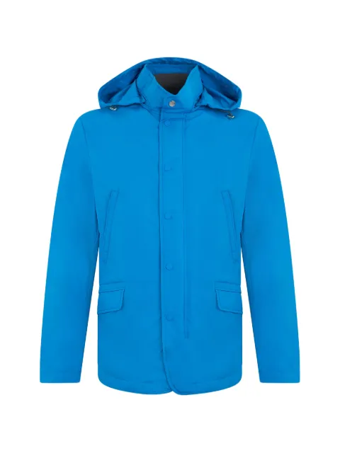 Moorer Moss-Skt hooded zip-up jacket
