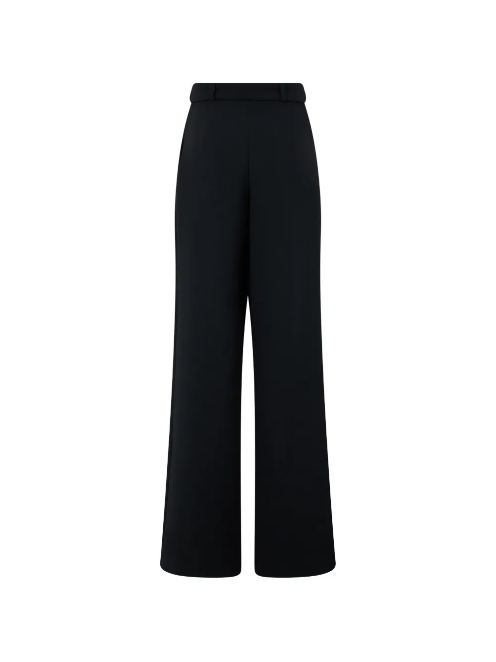 Alberta Ferretti Straight plooibroek met ceintuur Zwart