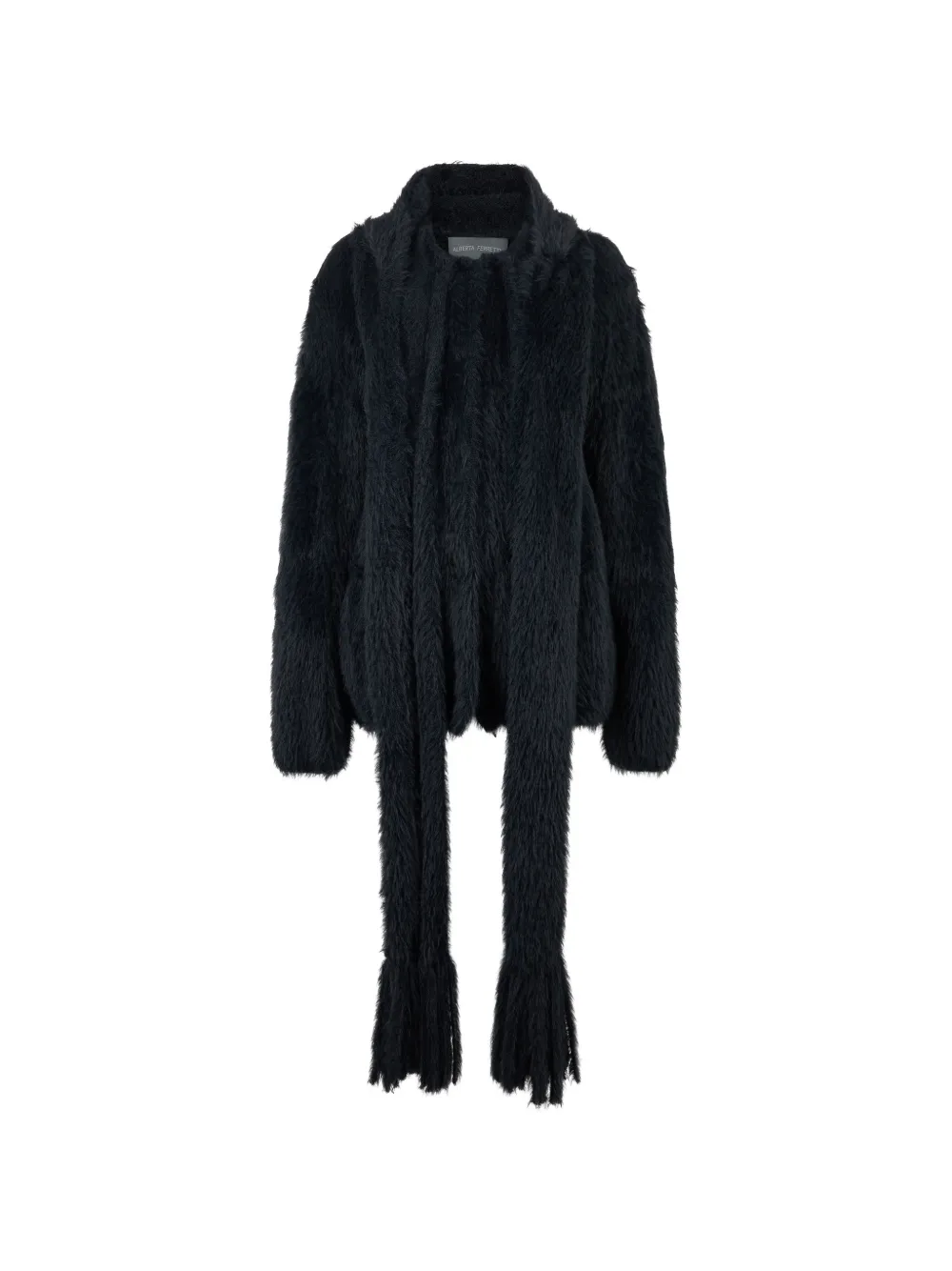 Alberta Ferretti Cardigan con finitura spazzolata - Nero
