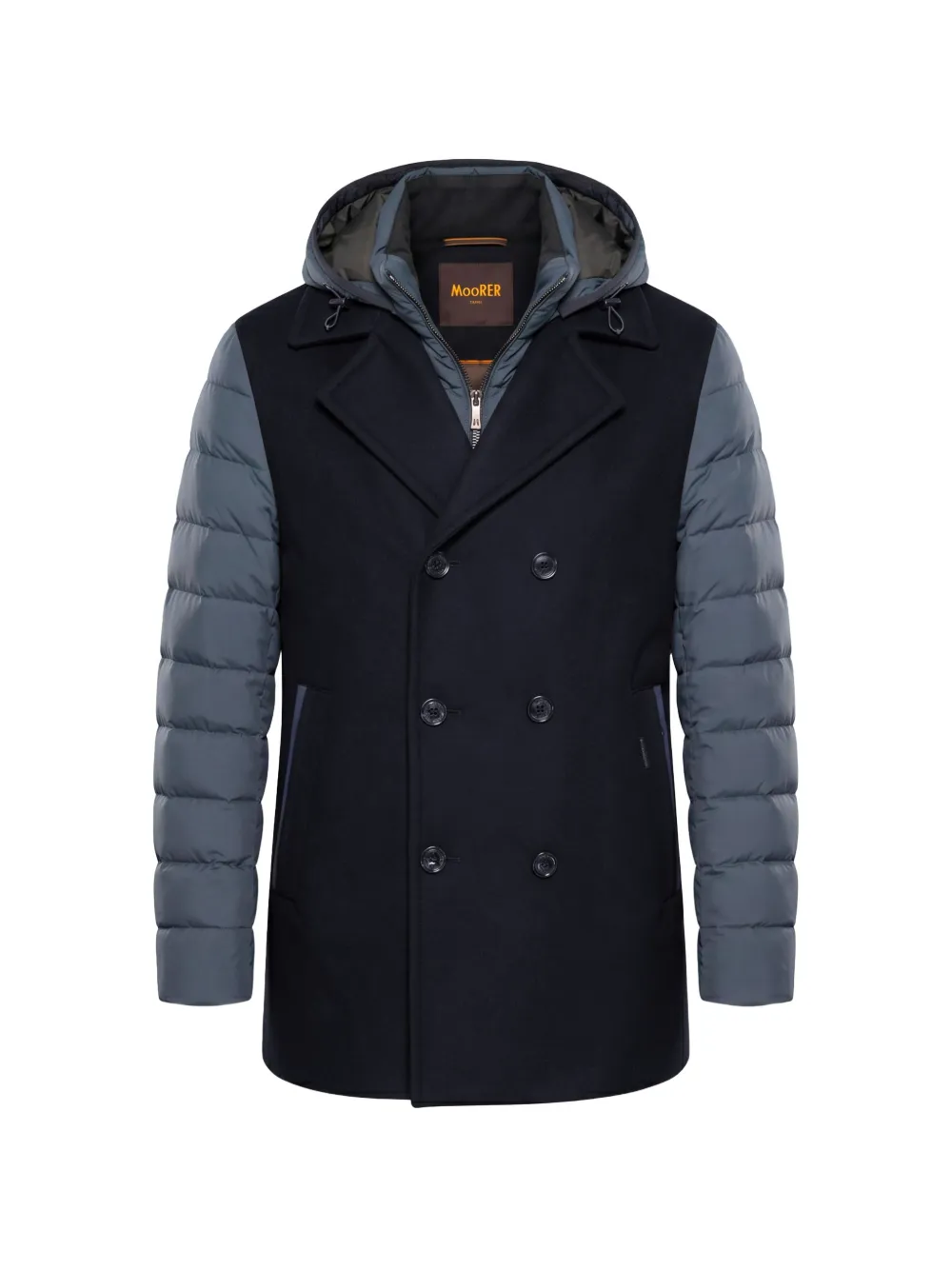 Moorer Cecco-Led quilted double-breasted coat - Nero