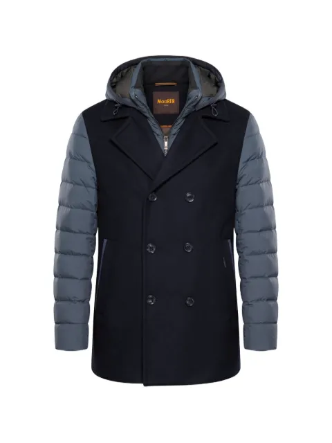Moorer Cecco-Led quilted double-breasted coat