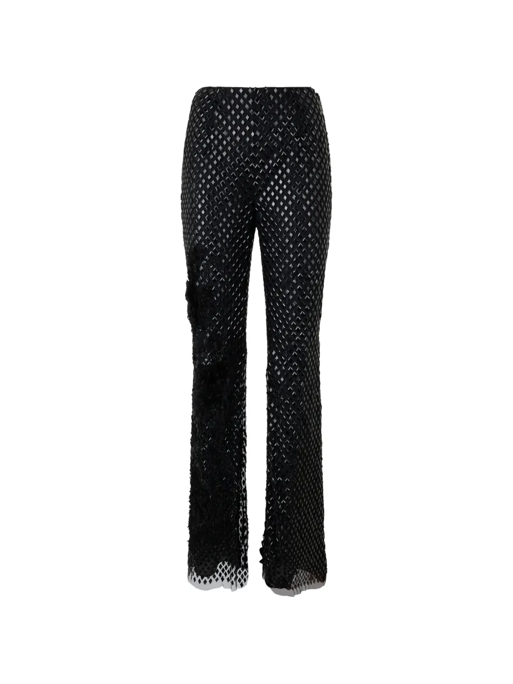 Alberta Ferretti rhinestone-embellished straight-leg trousers