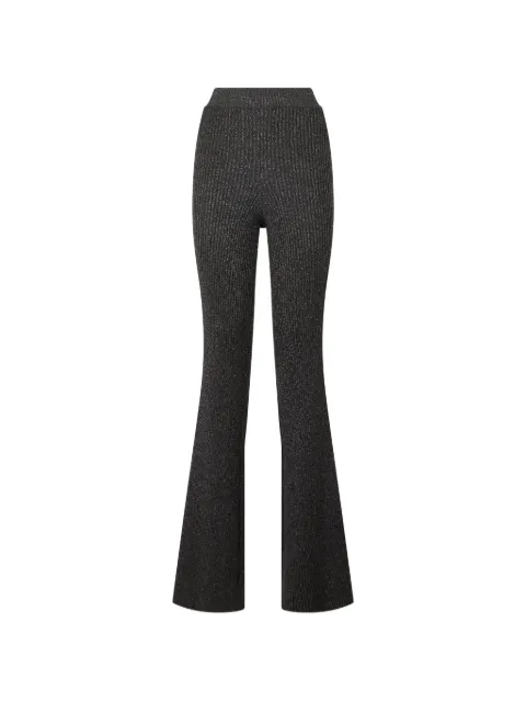 Alberta Ferretti pantalones acampanados de canalé