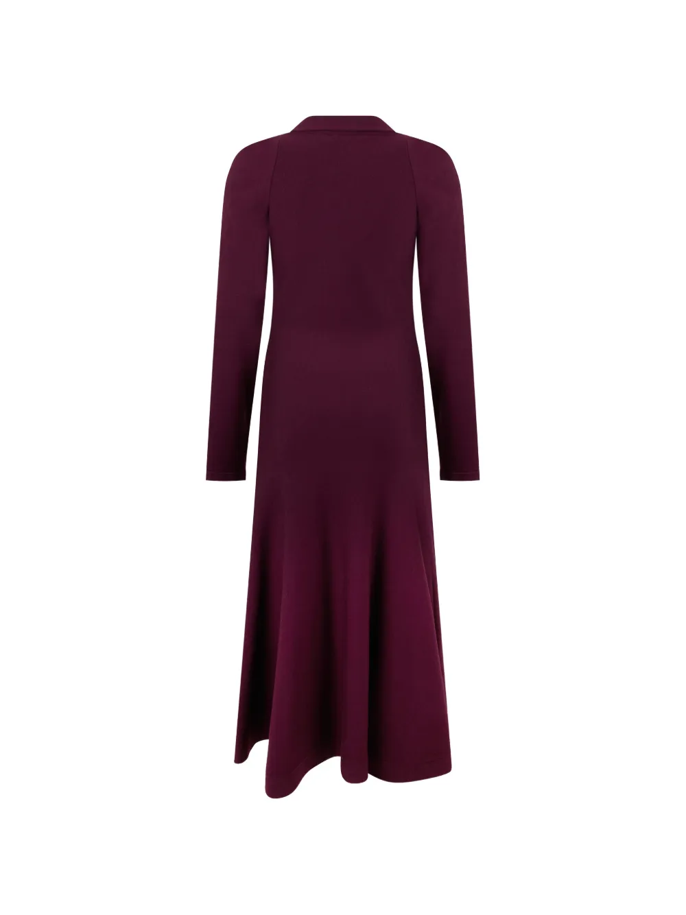 Alberta Ferretti long-sleeve wool midi dress Rood