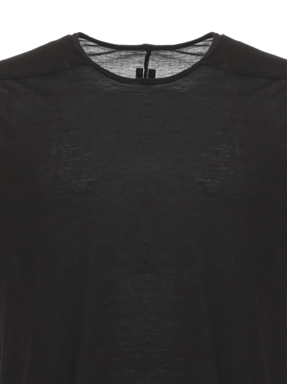 Rick Owens DRKSHDW raw-edge cotton T-shirt Zwart