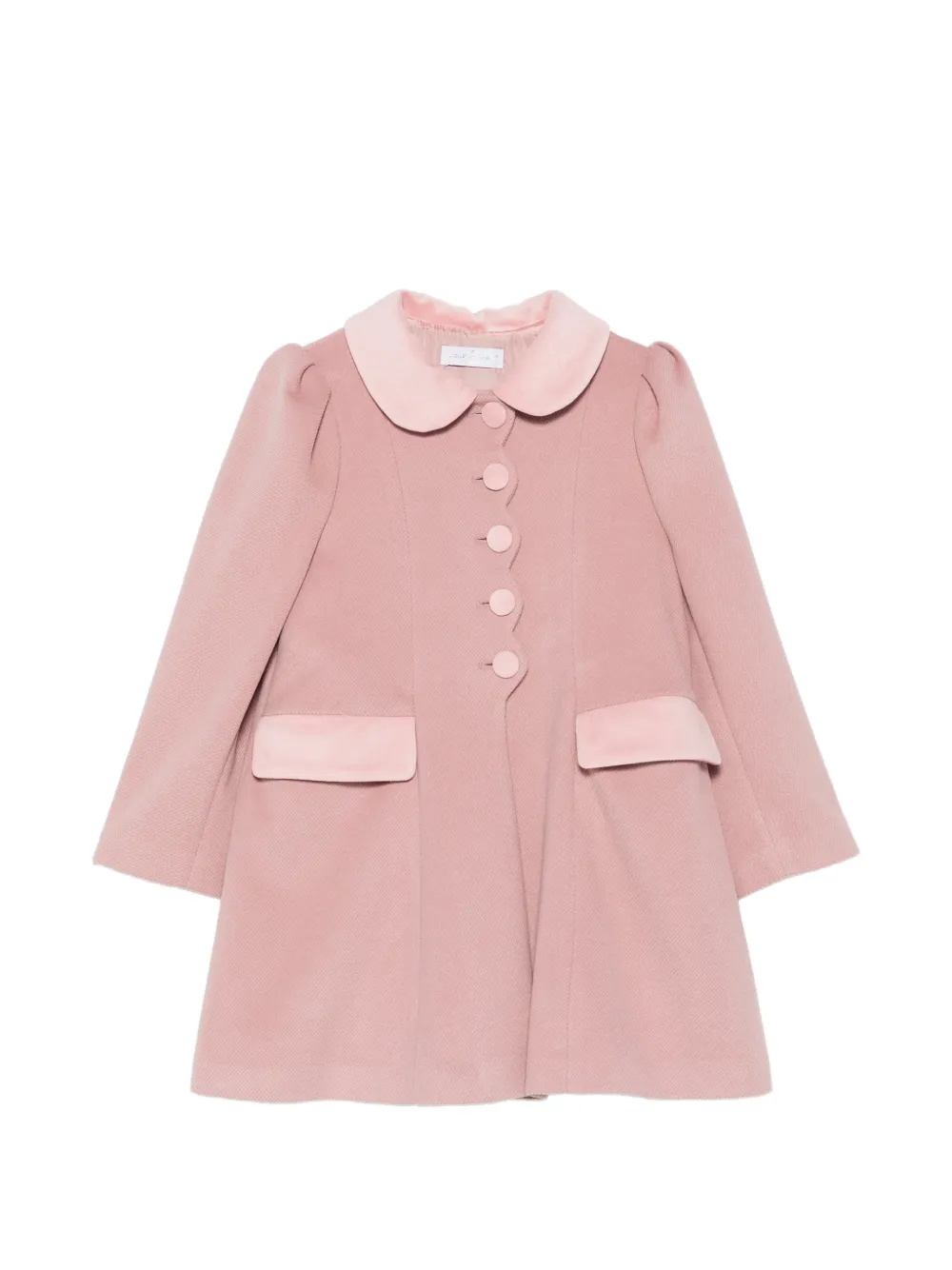 Colorichiari peter pan collar flared coat - Rosa