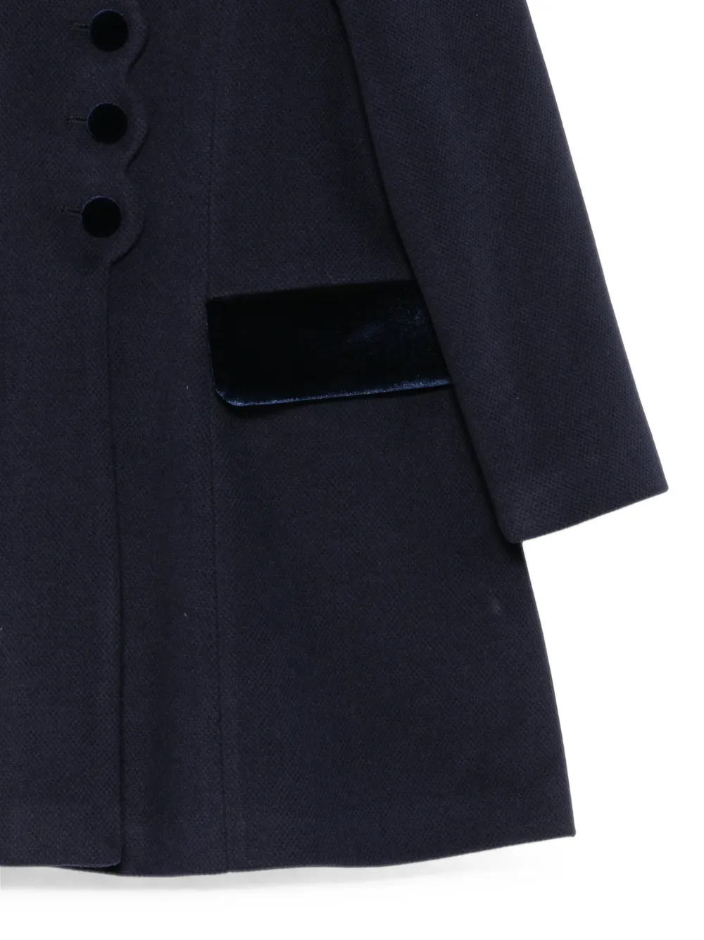 Colorichiari Jas met gewelfde afwerking Blauw