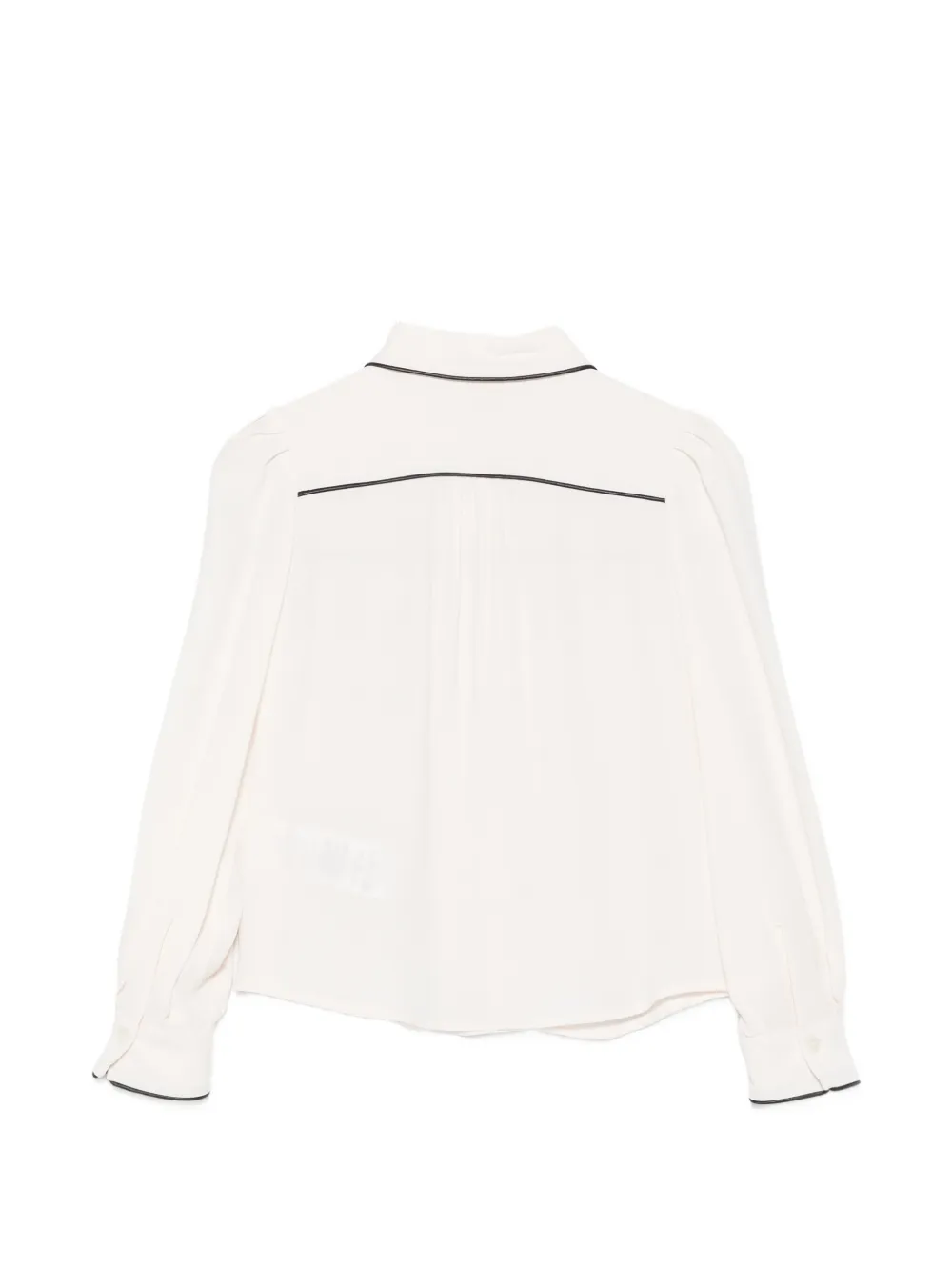 Elisabetta Franchi La Mia Bambina Shirt met geborduurde logo en afwerking Beige