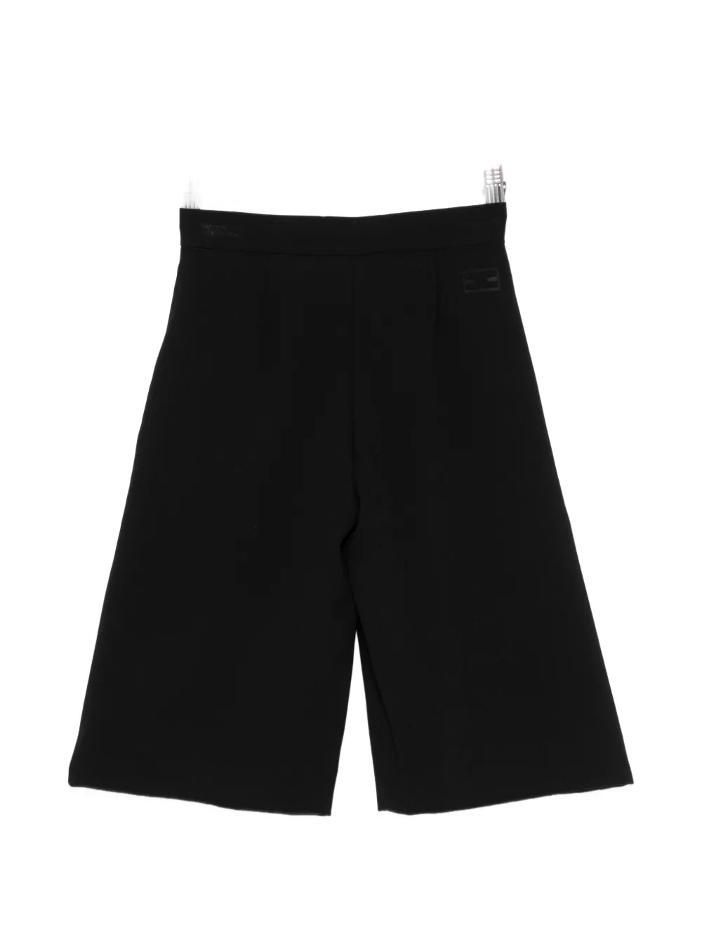 Elisabetta Franchi La Mia Bambina Shorts met logopatch Zwart