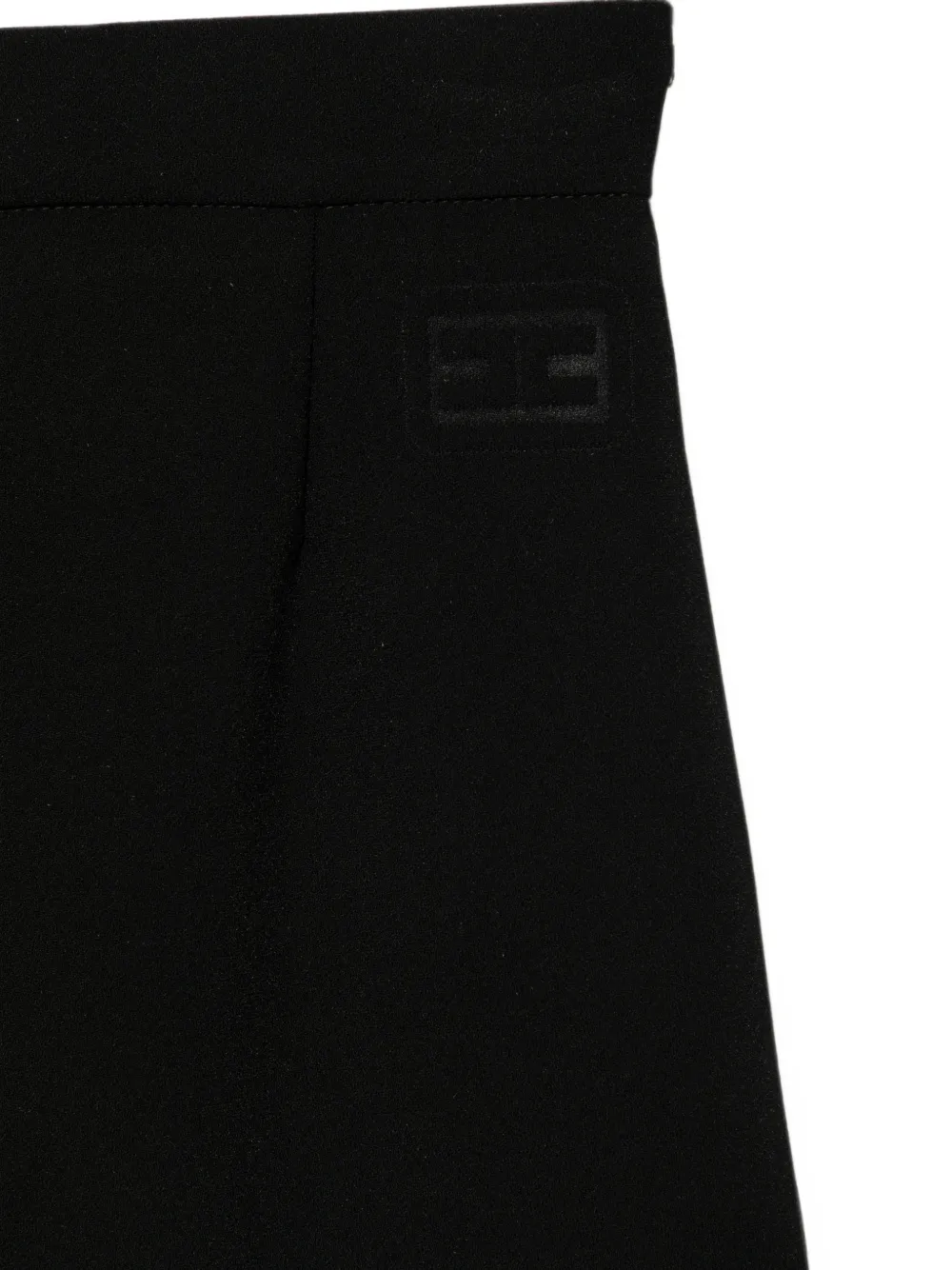 Elisabetta Franchi La Mia Bambina Shorts met logopatch Zwart