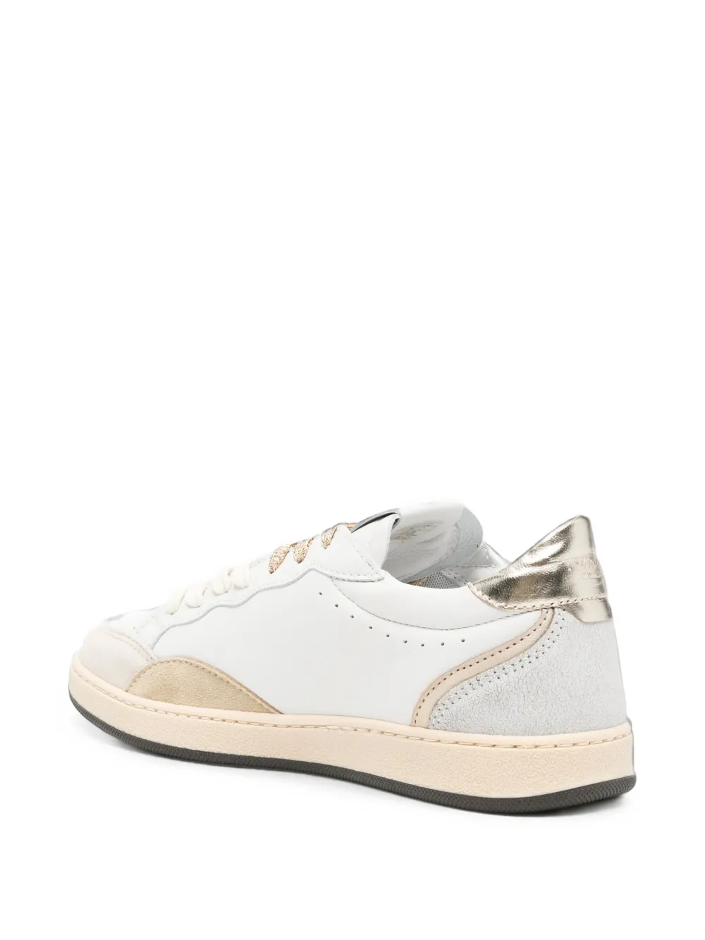 TWINSET metallic-effect panelled sneakers Wit