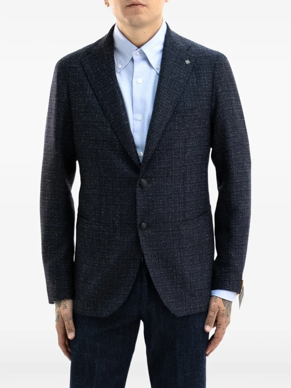 Tagliatore Blazer met enkele rij knopen Blauw