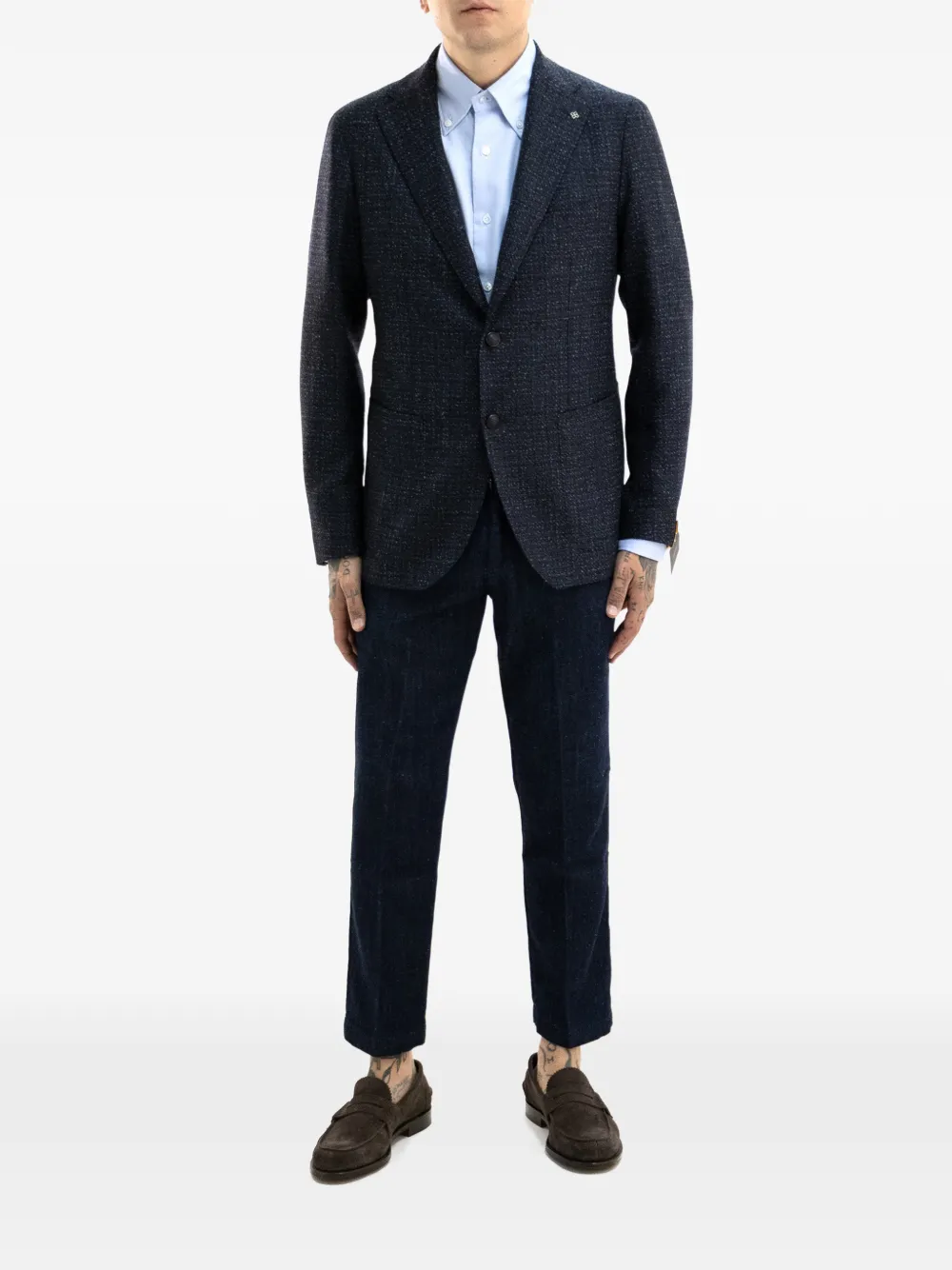Tagliatore Blazer met enkele rij knopen Blauw