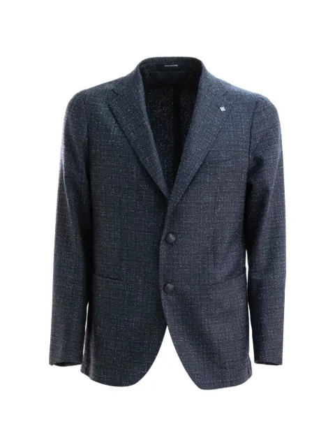 Tagliatore textured single-breasted blazer