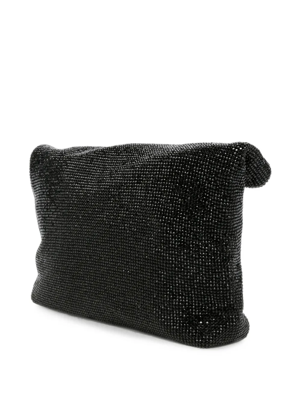 TWENTY FOURHAITCH Kleine Varadero clutch verfraaid met kristallen Zwart