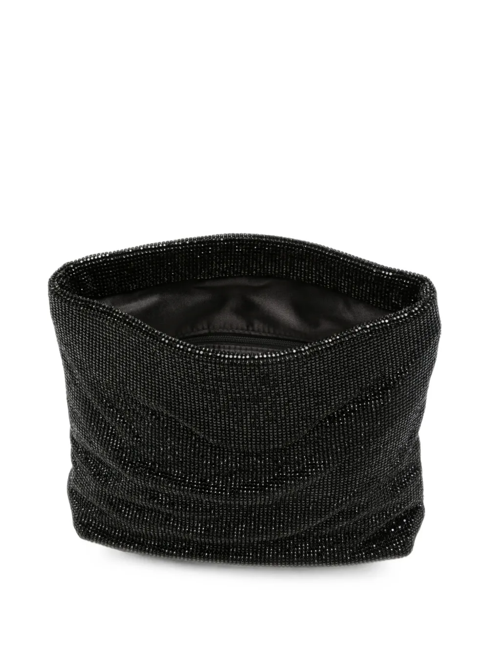 TWENTY FOURHAITCH Kleine Varadero clutch verfraaid met kristallen Zwart