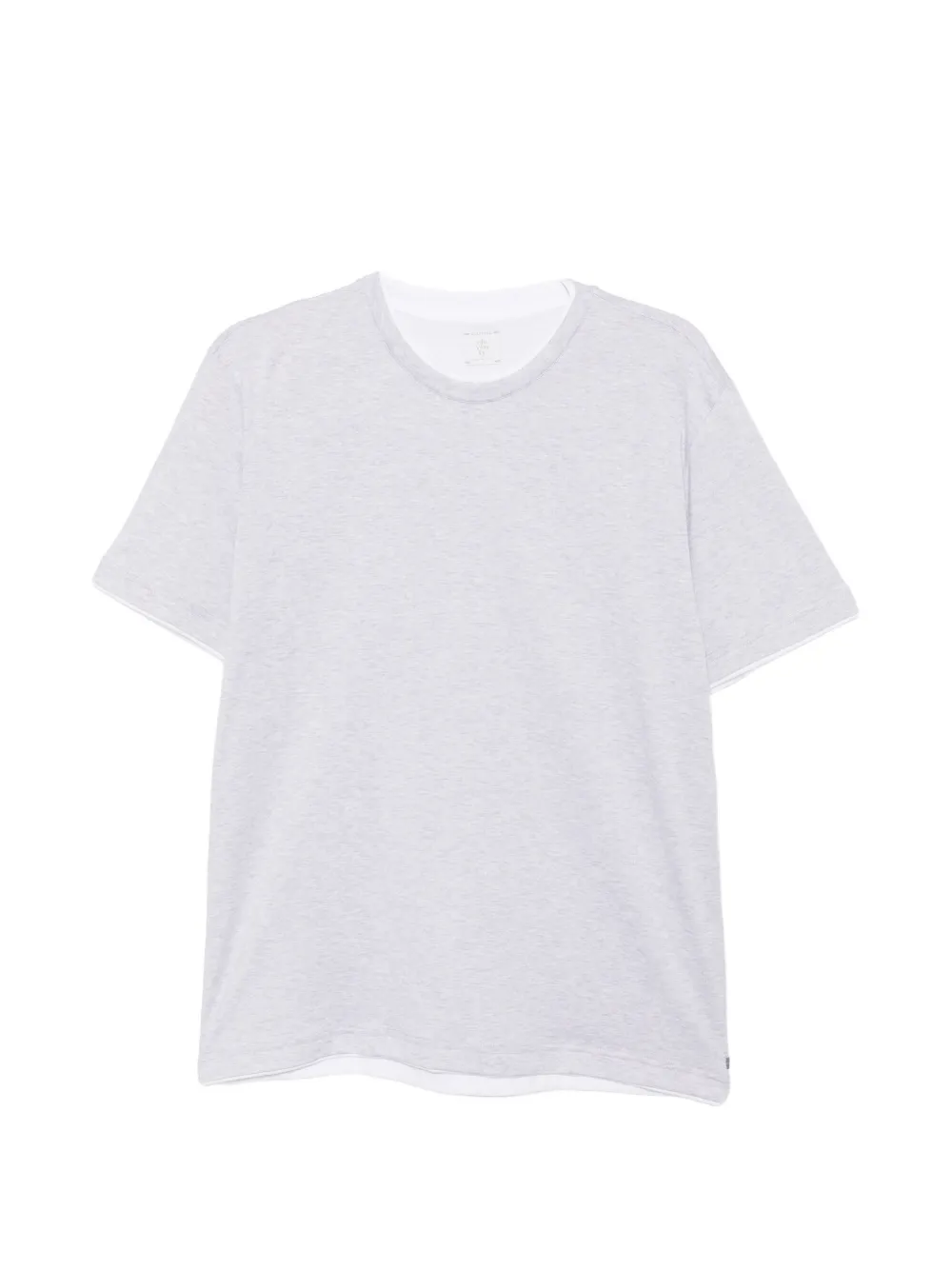 Eleventy double-layer T-shirt - Grigio