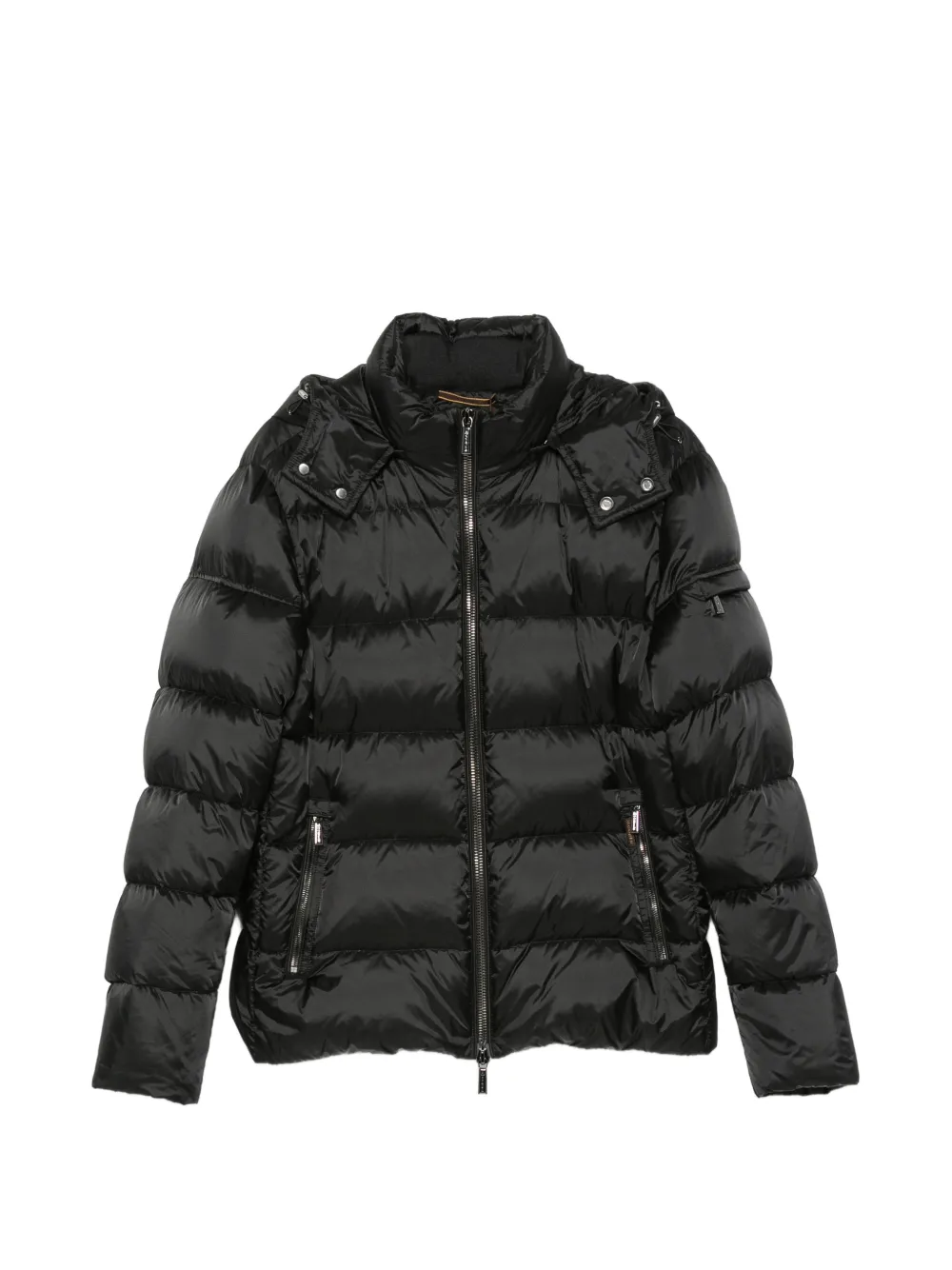 Moorer Brett hooded padded jacket - Nero