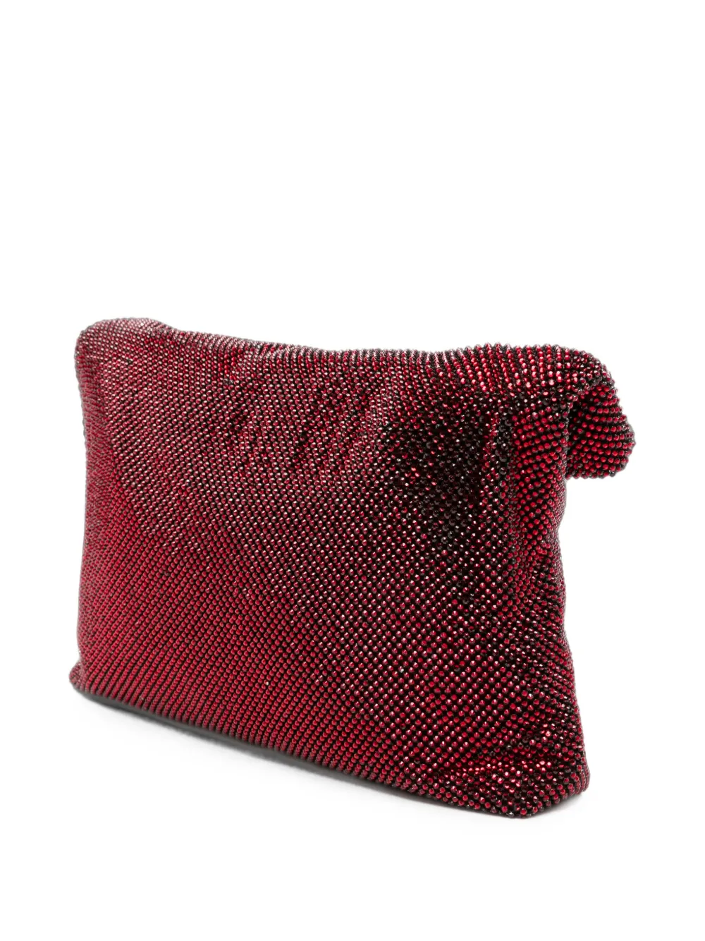 TWENTY FOURHAITCH Dunham clutch verfraaid met kristallen Rood