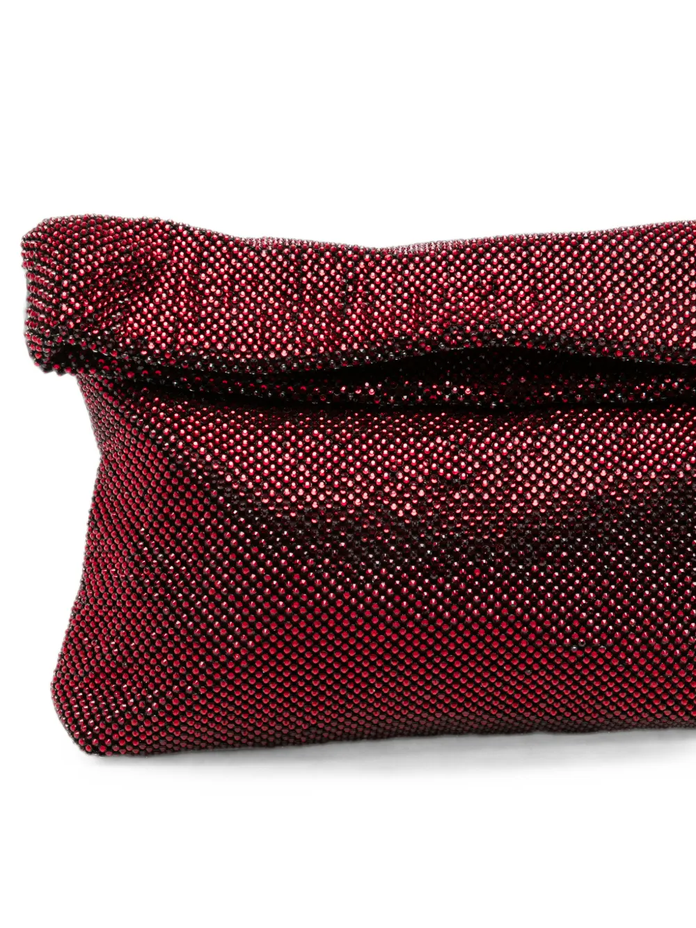 TWENTY FOURHAITCH Dunham clutch verfraaid met kristallen Rood