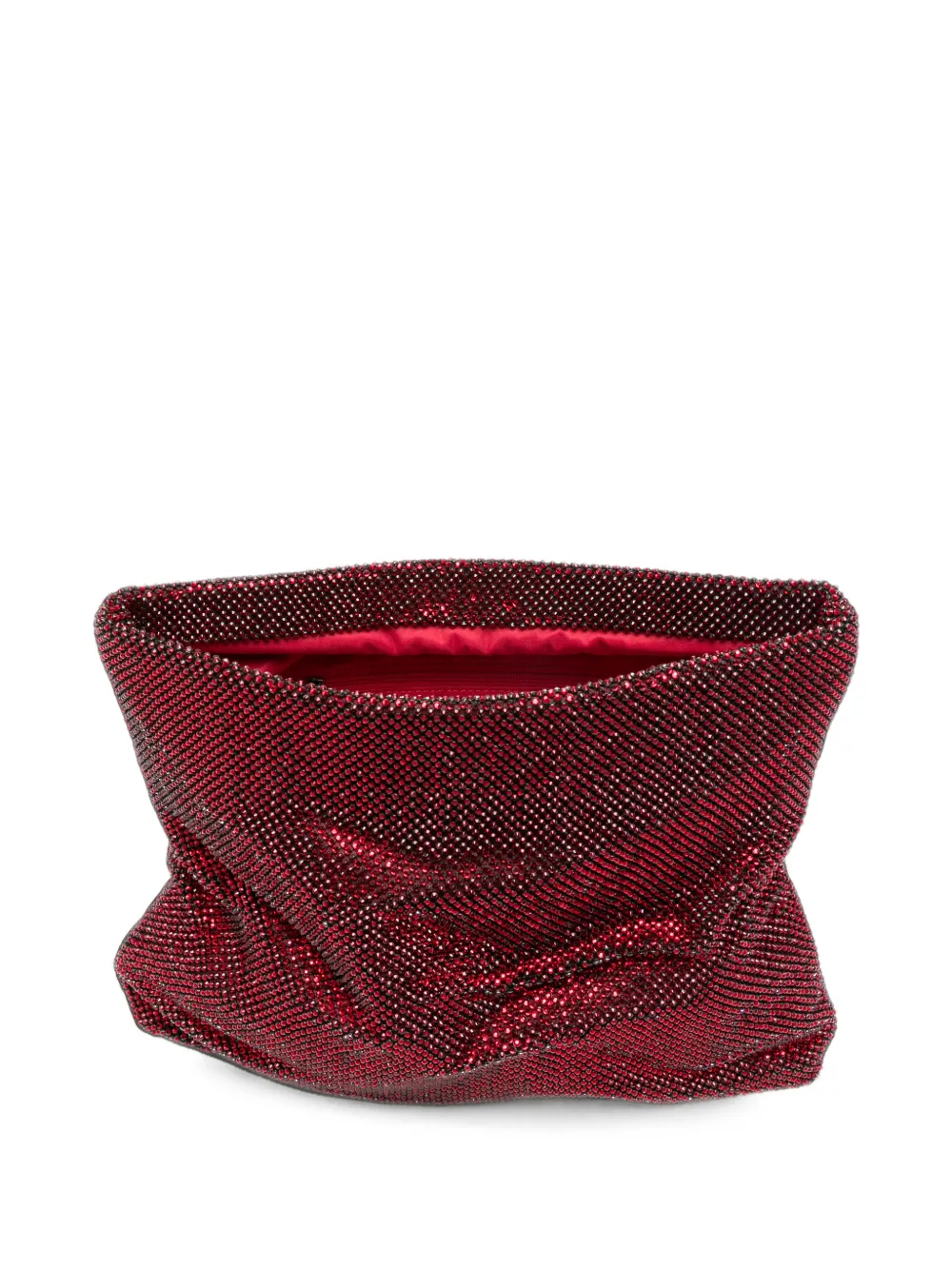 TWENTY FOURHAITCH Dunham clutch verfraaid met kristallen Rood