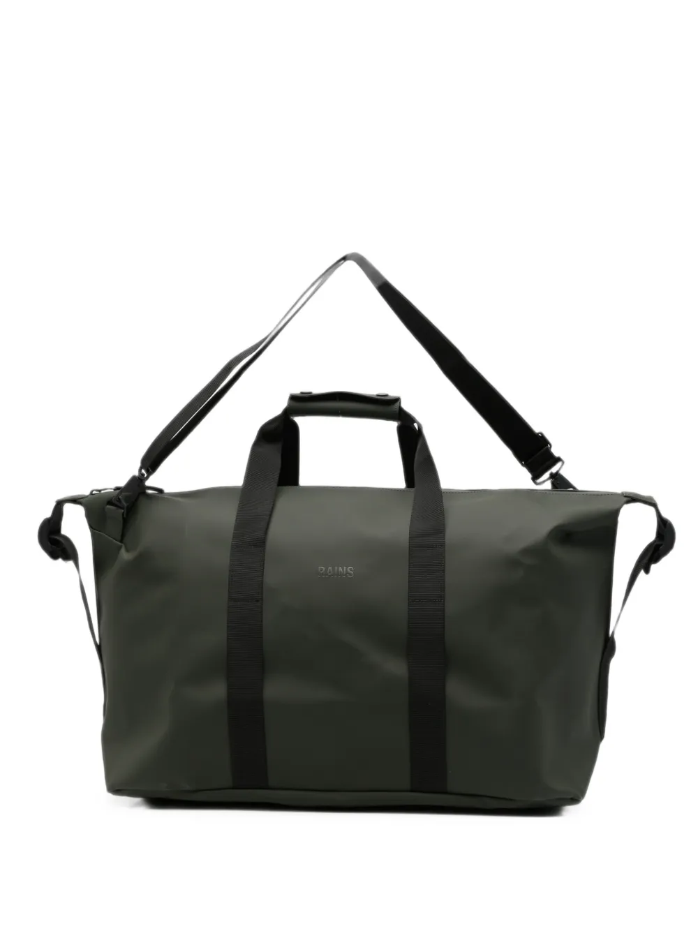 Rains Hilo logo-print weekend bag - Verde