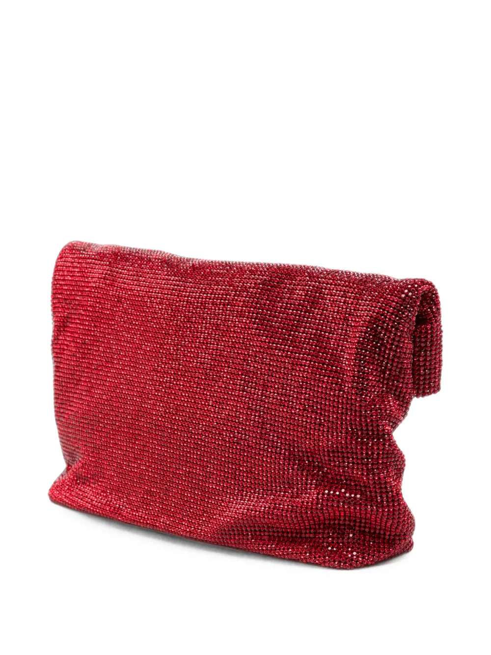 TWENTY FOURHAITCH Kleine Varadero clutch verfraaid met kristallen Rood