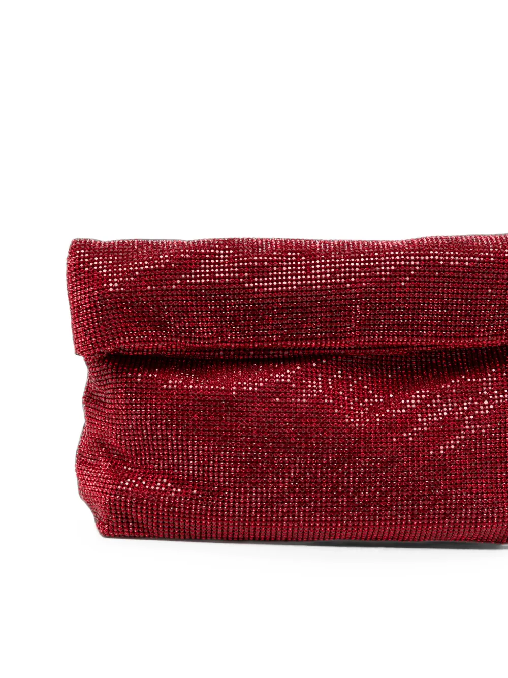 TWENTY FOURHAITCH Kleine Varadero clutch verfraaid met kristallen Rood