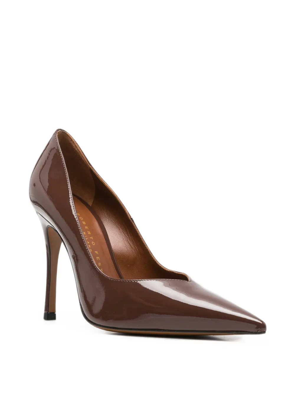 Roberto Festa Diletta patent leather pumps Bruin
