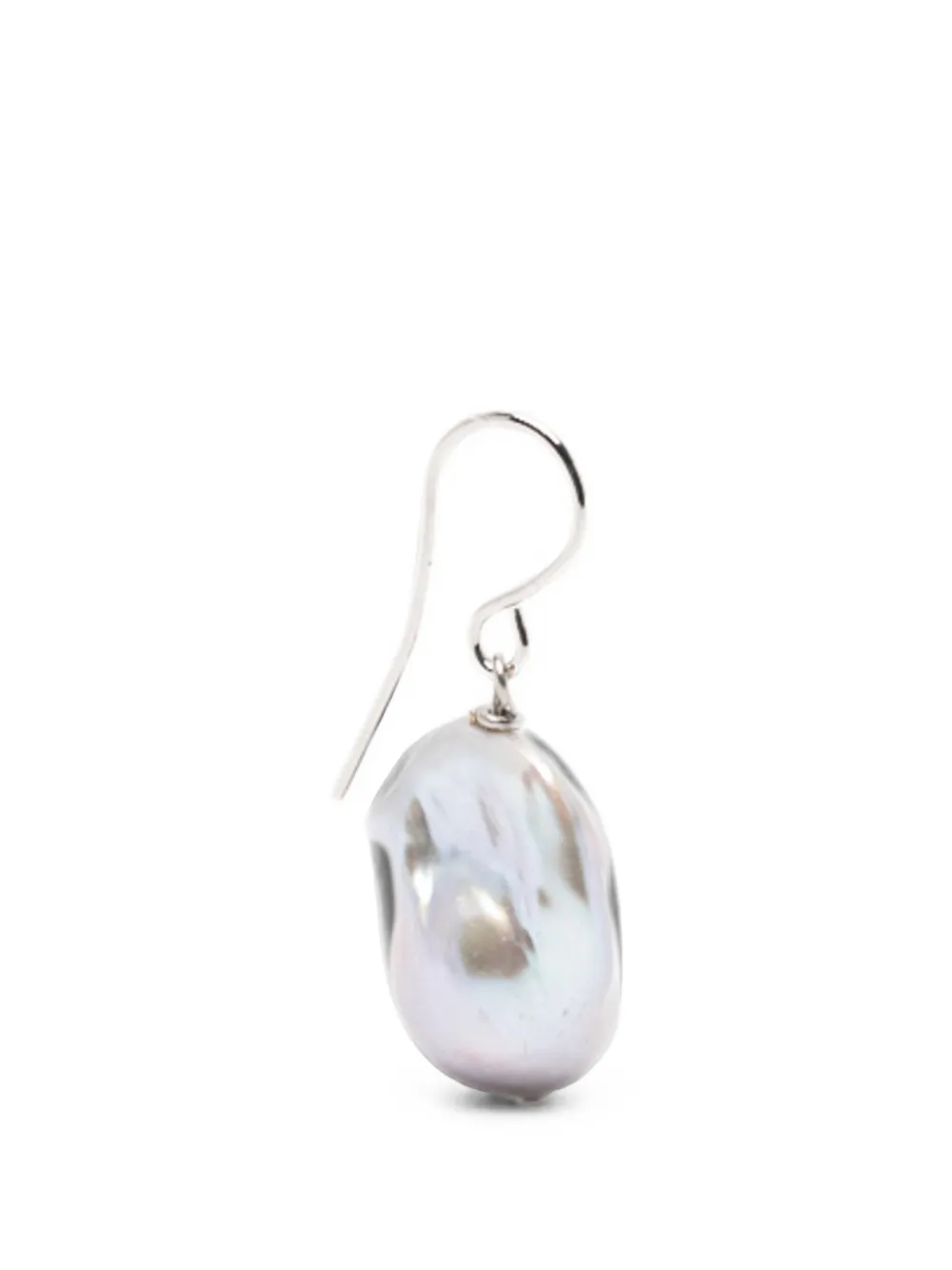 Jil Sander grainy pearl earrings - Argento