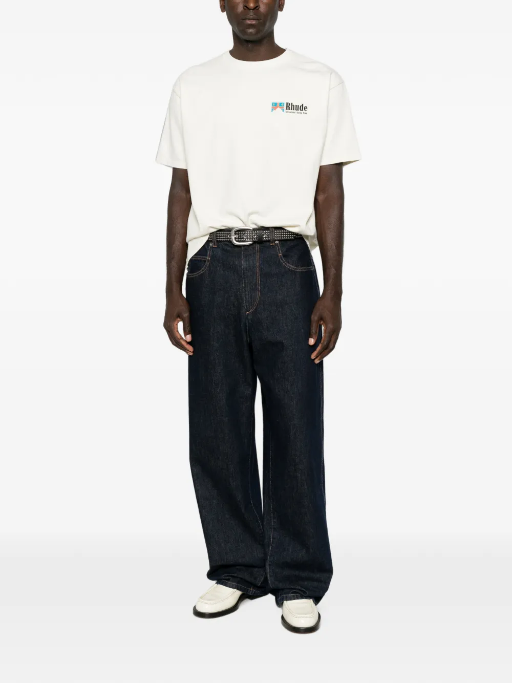 RHUDE Clermont-Ferrand T-shirt Wit