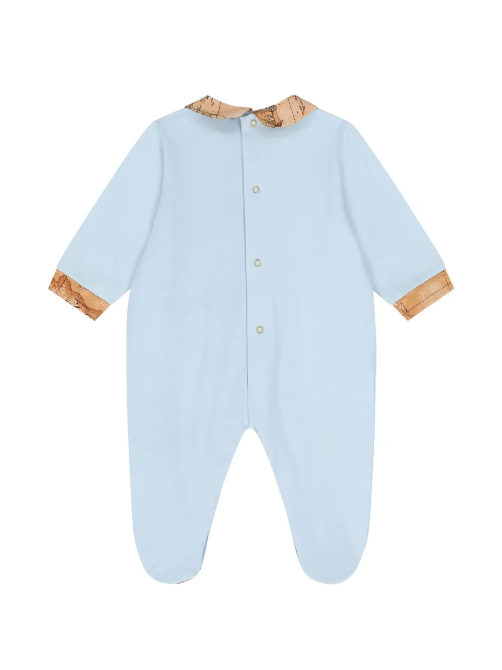 Alviero Martini Kids Drie rompers met kaartprint Blauw