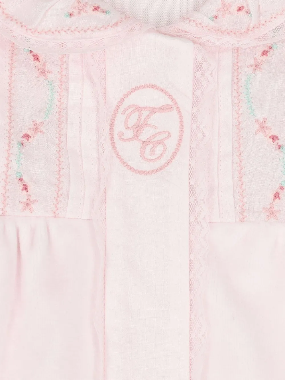 Tartine Et Chocolat Pyjama met Peter Pan kraag en borduurwerk Roze