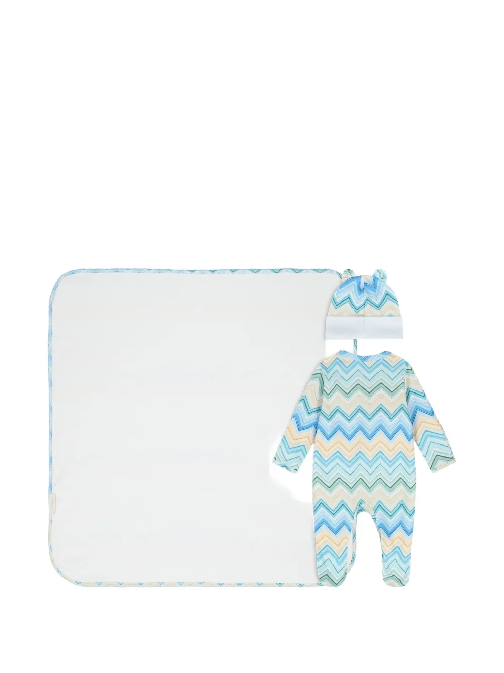 My Little Pie zigzag-print babygrow set (set of three) - Blau